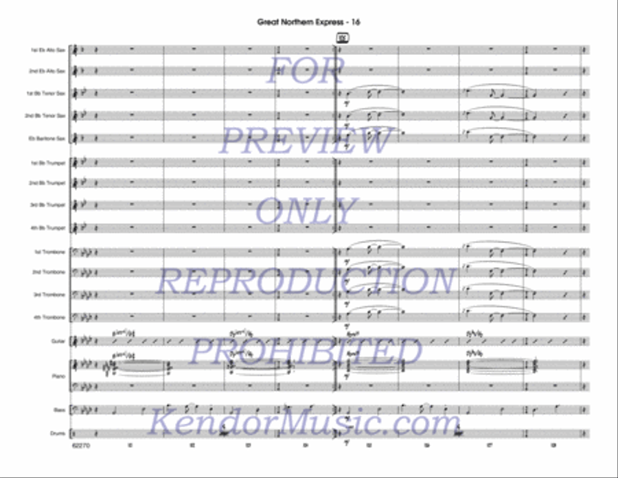 Great Northern Express Jazz Ensemble scores gallery preview page 17