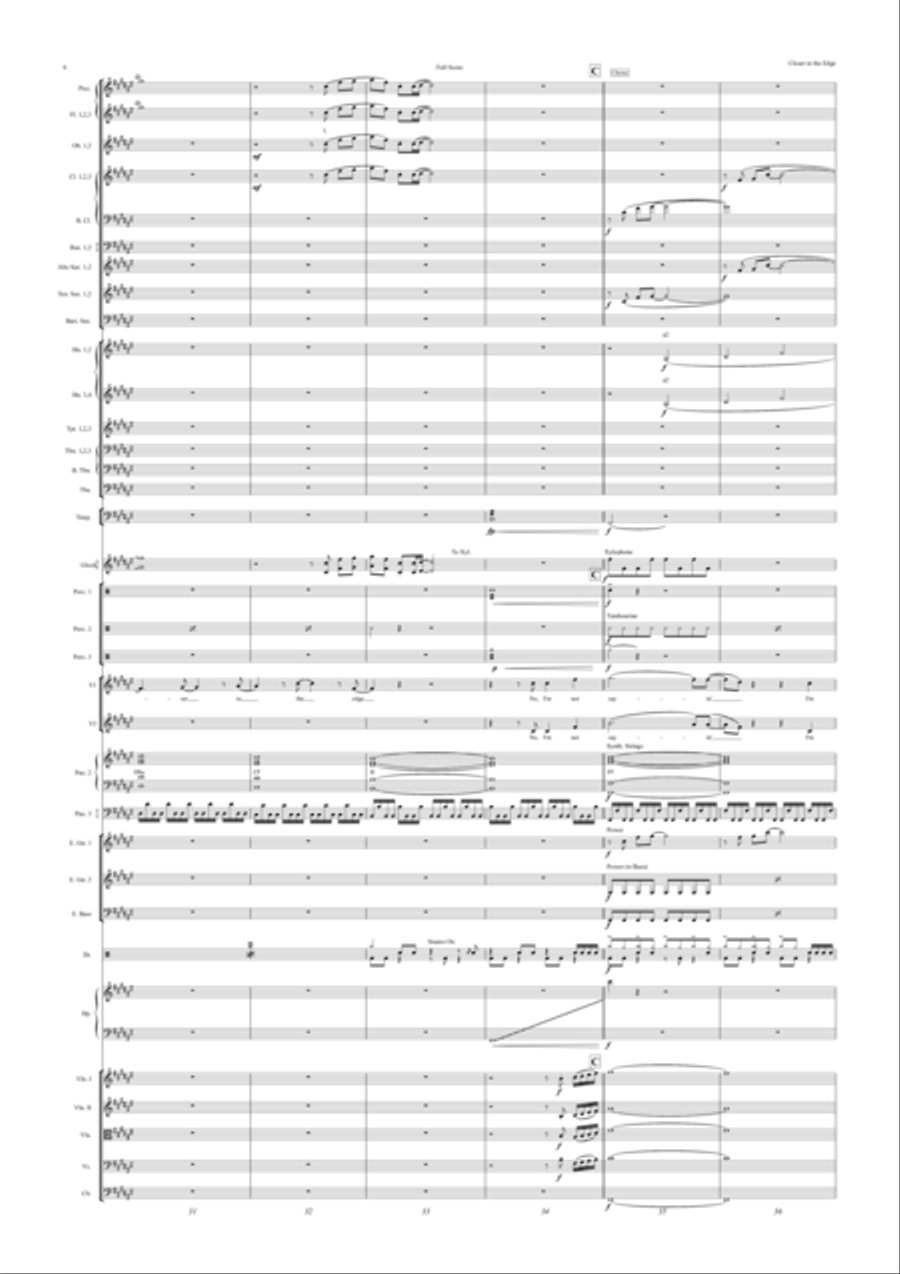 Closer To The Edge Full Orchestra scores gallery preview page 6