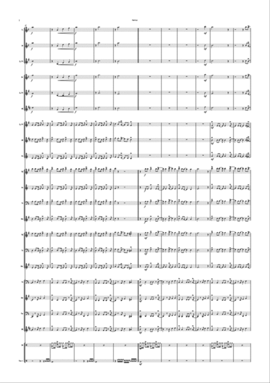 Holding Out For A Hero Concert Band scores gallery preview page 3