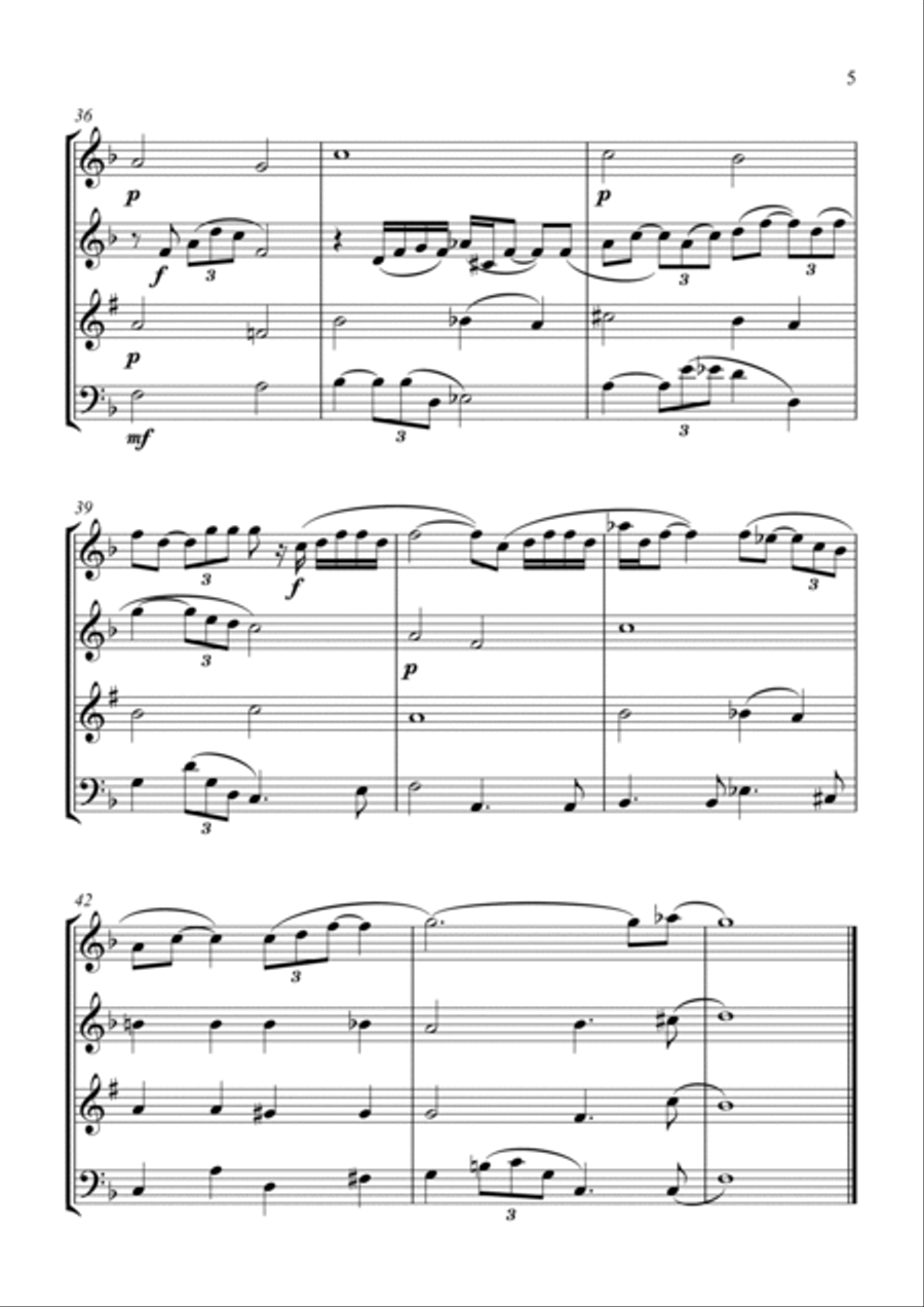 Gem Collection - Wind Quartet Woodwind Quartet scores gallery preview page 5