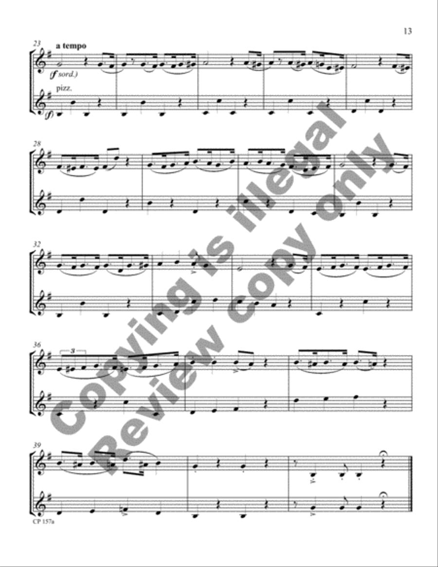 Cowboy Miniatures (Violin Version) Violin scores gallery preview page 30