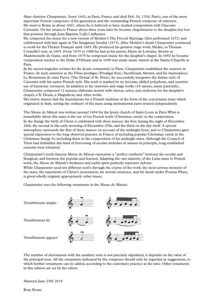 Charpentier: Messe de Menuit pour Noël (SSAA soli, SSAA choir, flutes, strings and continuo) - Full by Marc-Antoine Charpentier Choir - Digital Sheet Music