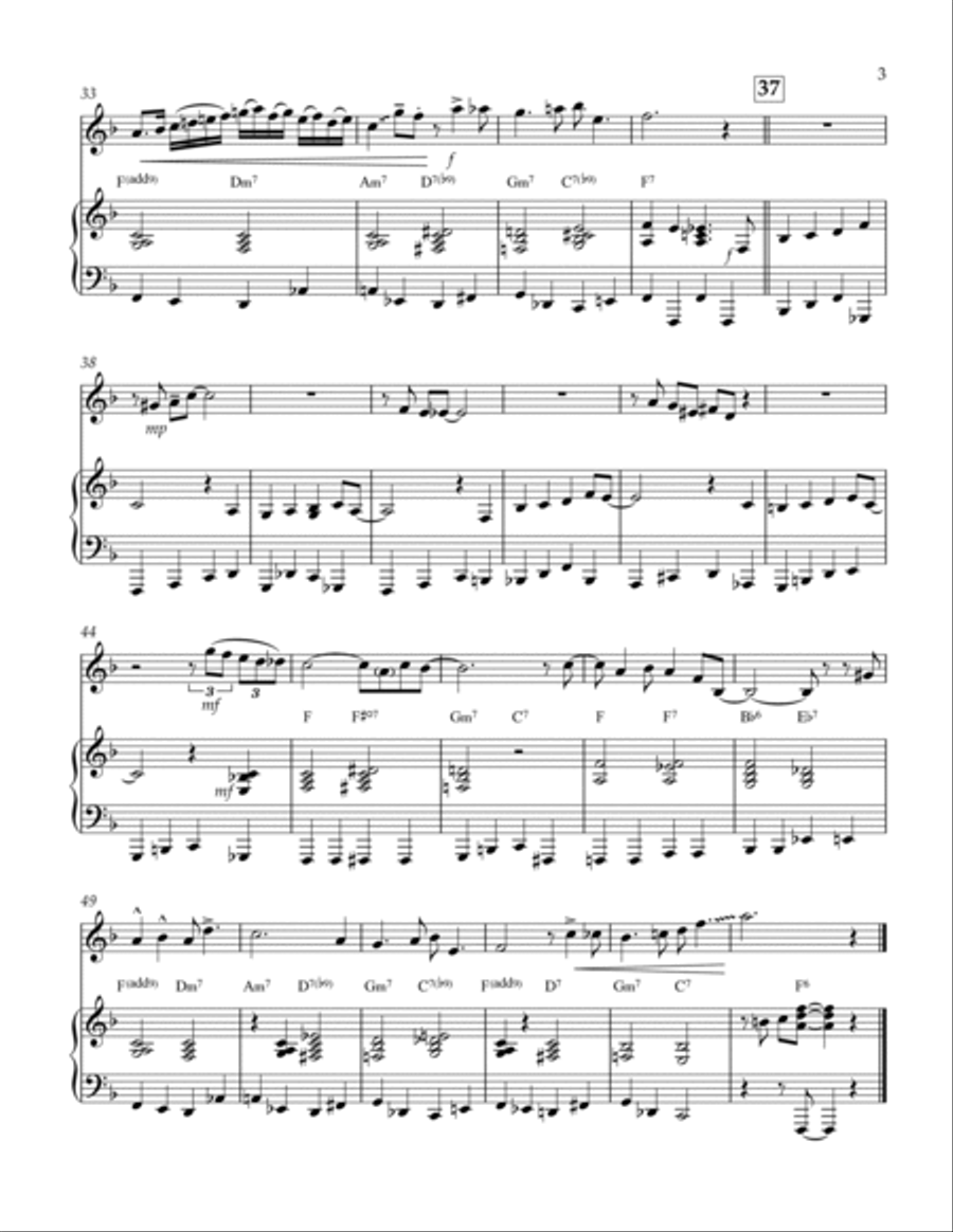 Stranger On The Shore Soprano Saxophone scores gallery preview page 3