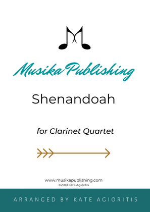 Book cover for Shenandoah - for Clarinet Quartet