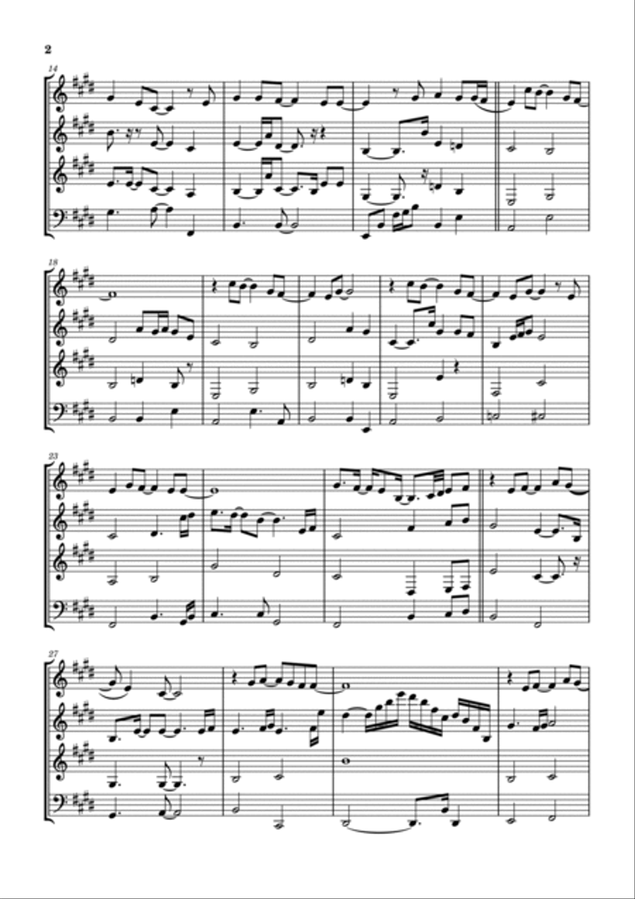 He Knows My Name Woodwind Quartet scores gallery preview page 3