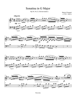 Clementi Sonatina in G Major Op.36 No.2 (3rd movement)