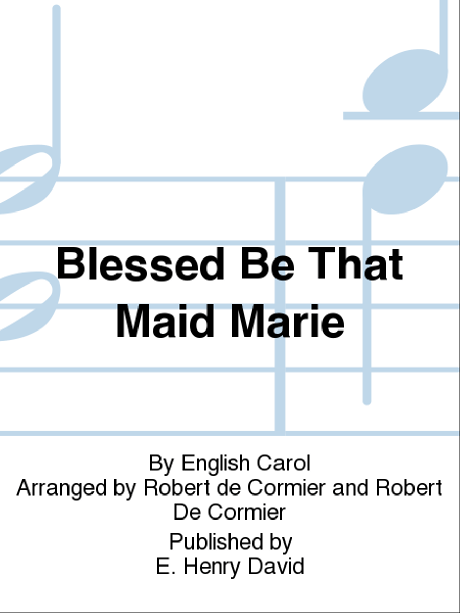 Blessed Be That Maid Marie 4-Part scores gallery preview page 1