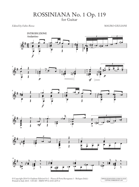 Rossiniana No. 1 Op. 119