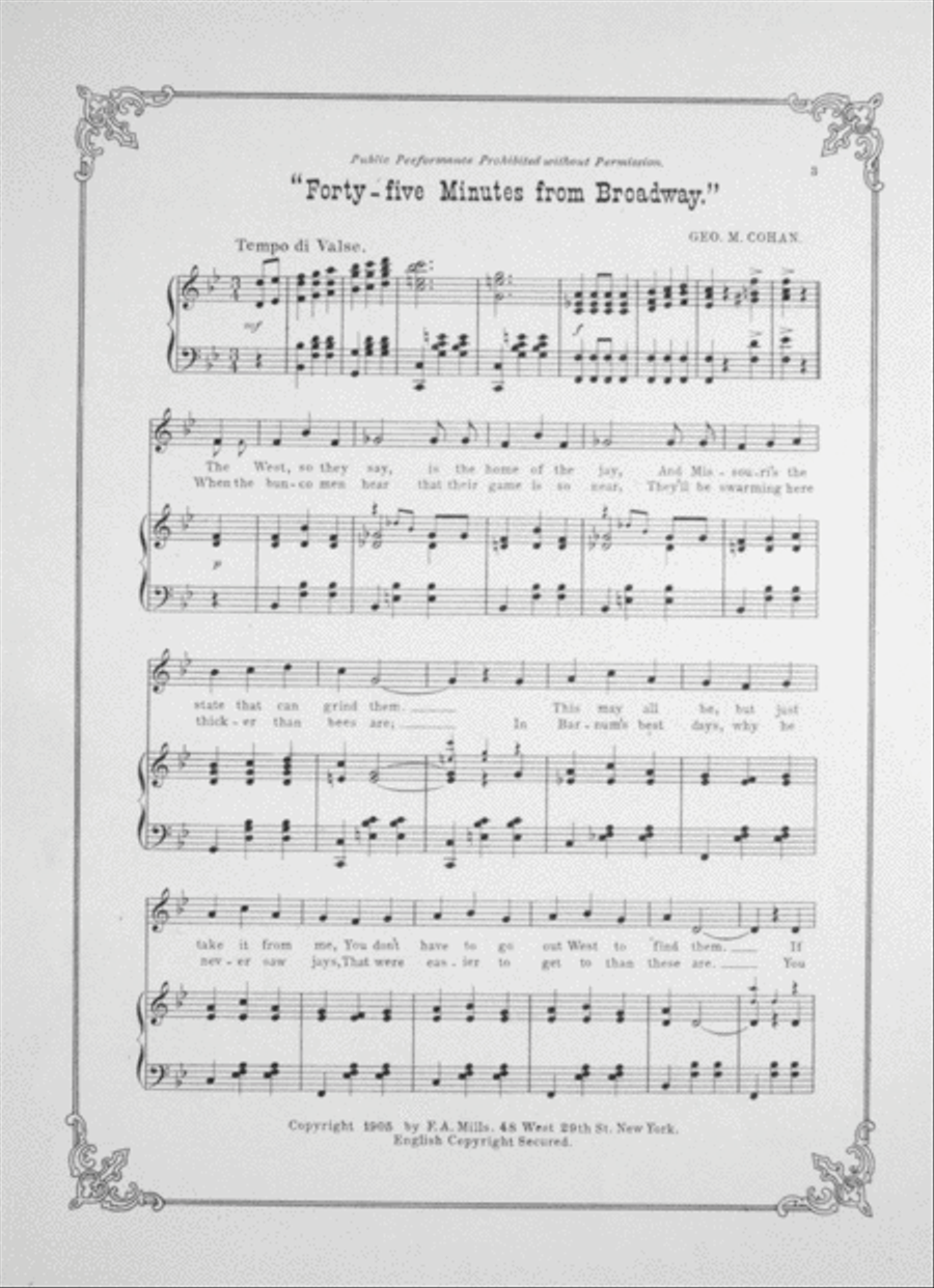 Forty-Five Minutes From Broadway Voice scores gallery preview page 2