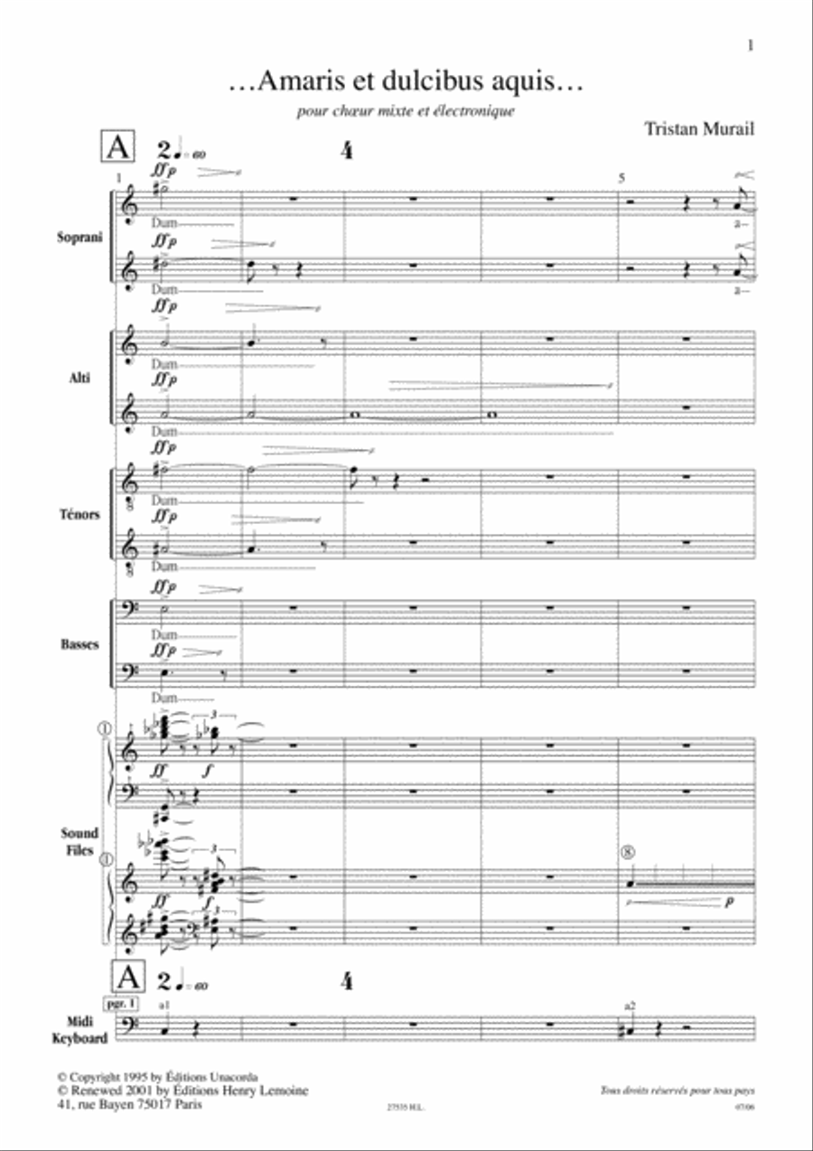 Amaris Et Dulcibus Aquis Choir scores gallery preview page 3