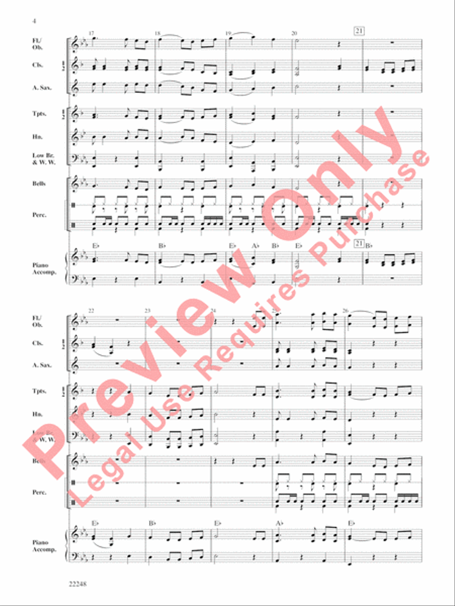 Canciónes Mexicanas Concert Band scores gallery preview page 5