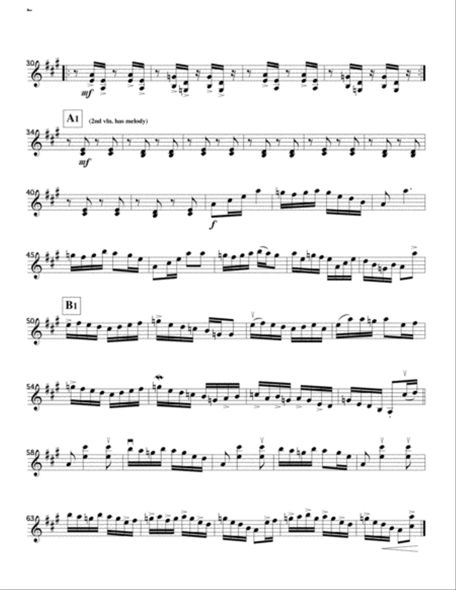 Growling Old Man (Bluegrass) String Quartet String Quartet scores gallery preview page 2