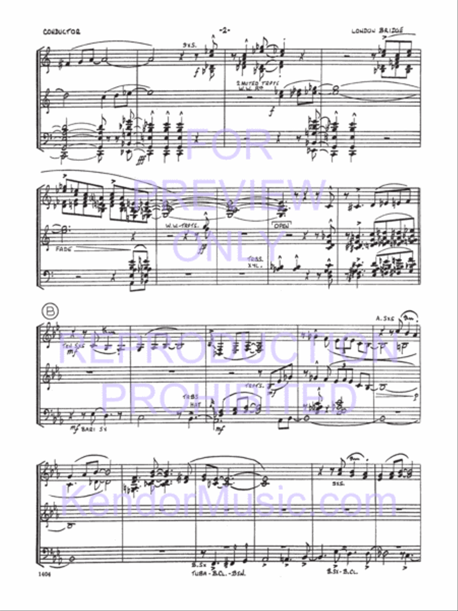 London Bridge Jazz Ensemble scores gallery preview page 3