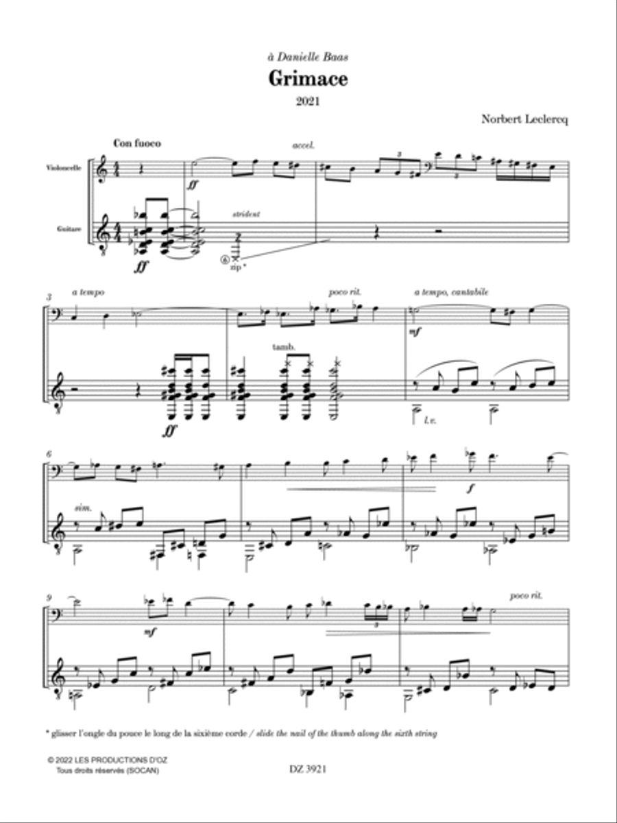 Grimace Cello scores gallery preview page 3