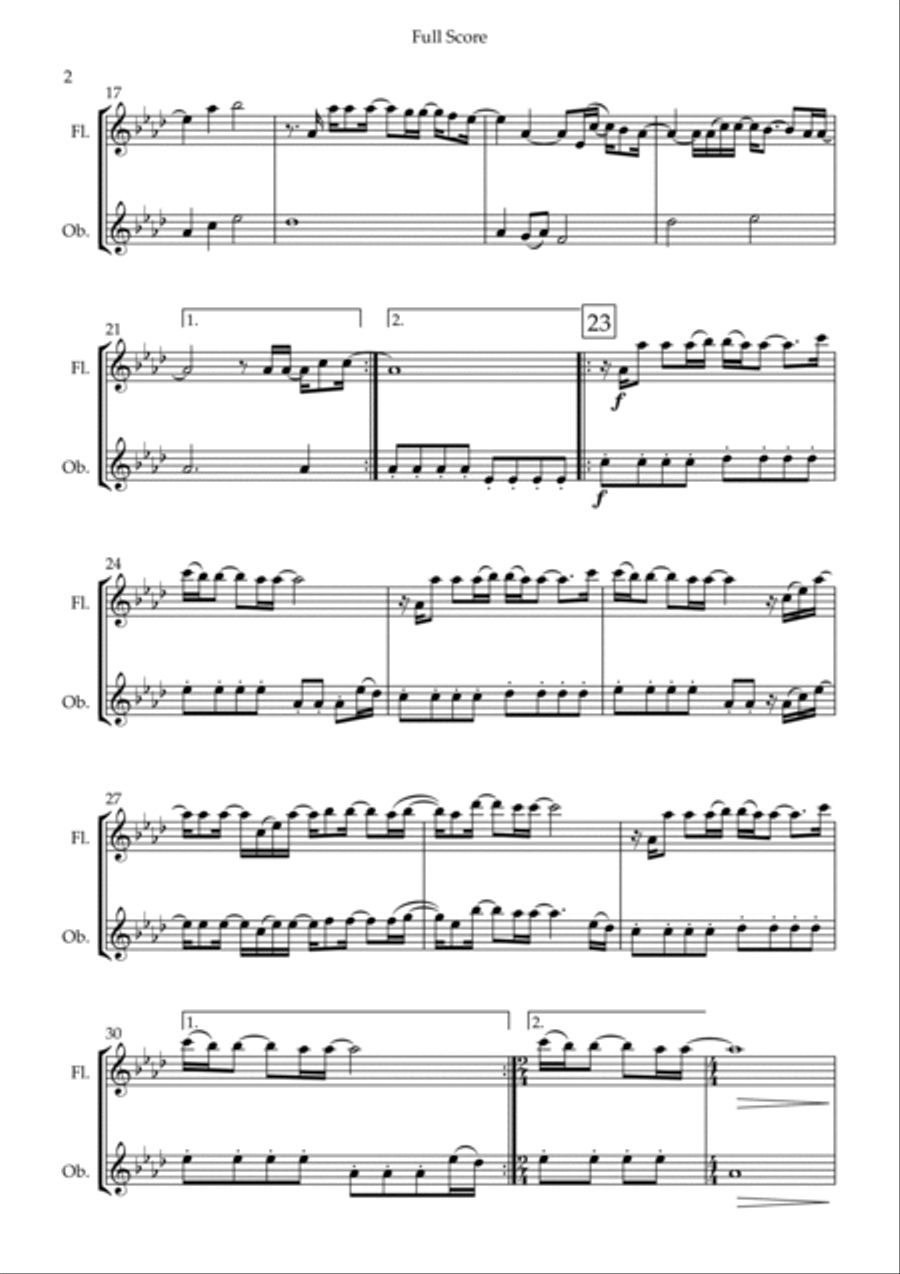 Goodness Of God Woodwind Duet scores gallery preview page 2