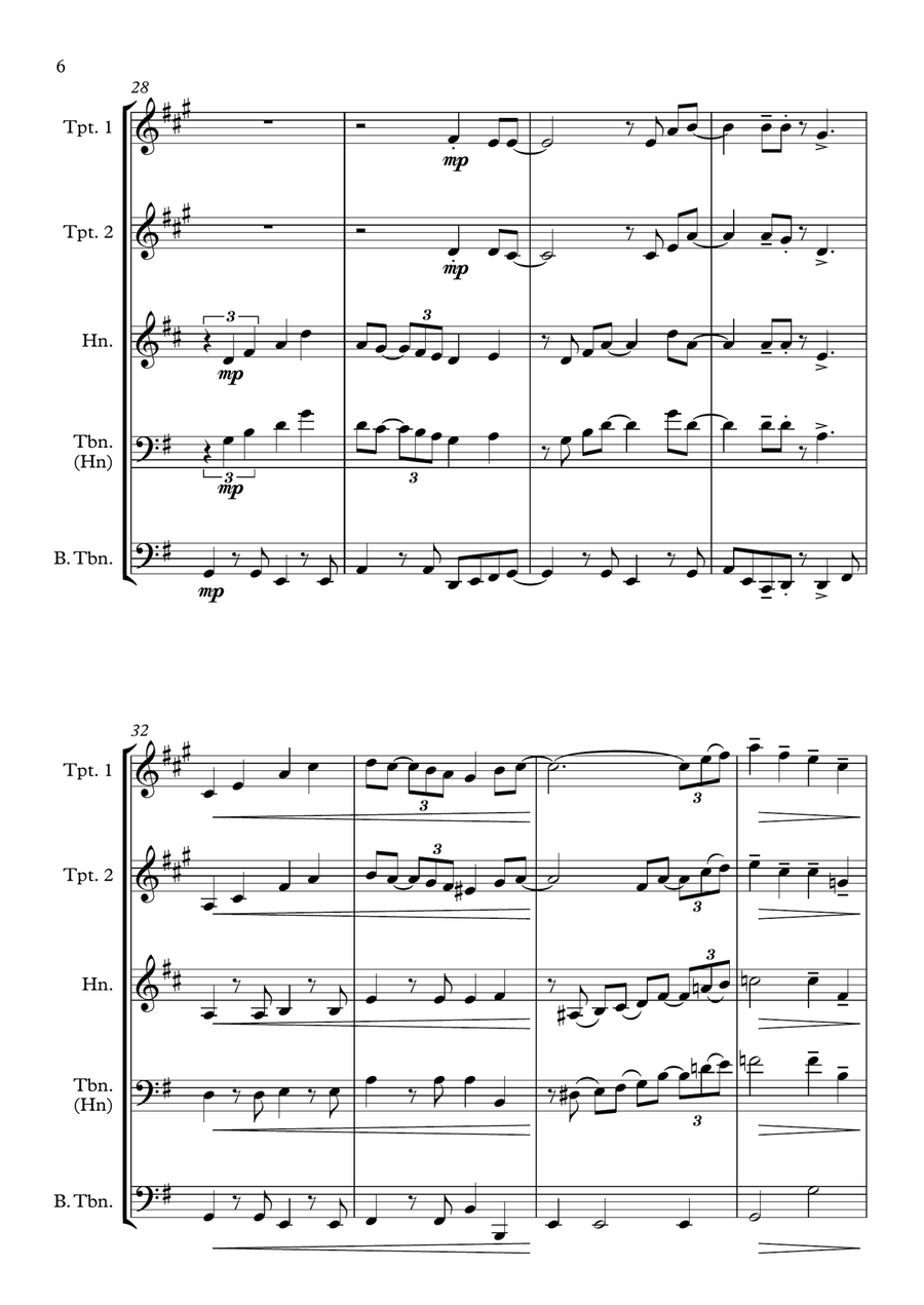 Have Yourself A Merry Little Christmas from MEET ME IN ST. LOUIS Brass Quartet scores gallery preview page 6
