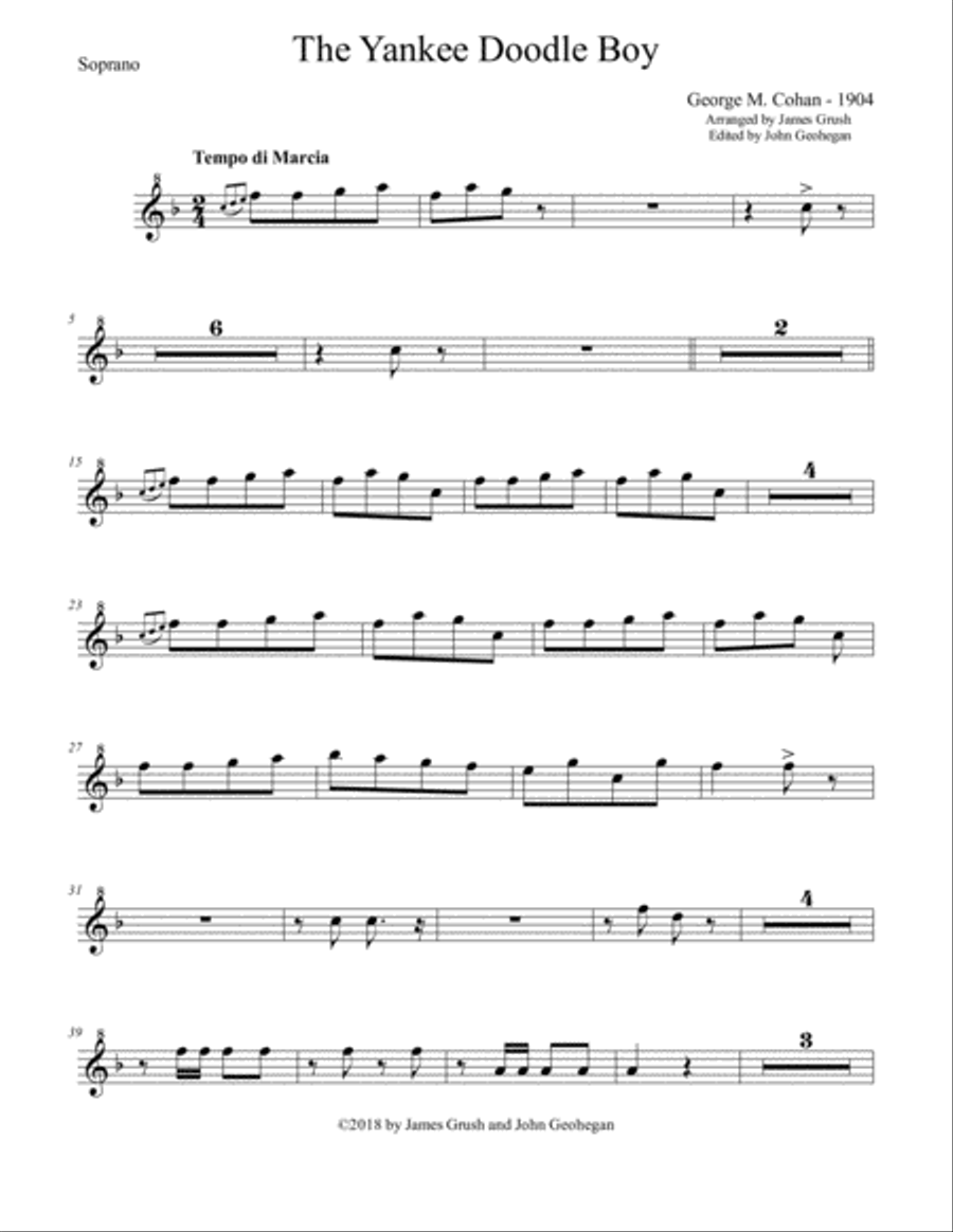 Yankee Doodle Boy for Recorder Octet Recorder scores gallery preview page 5