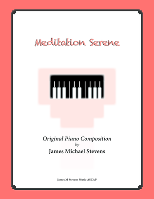 Book cover for Meditation Serene (Sacred Piano)