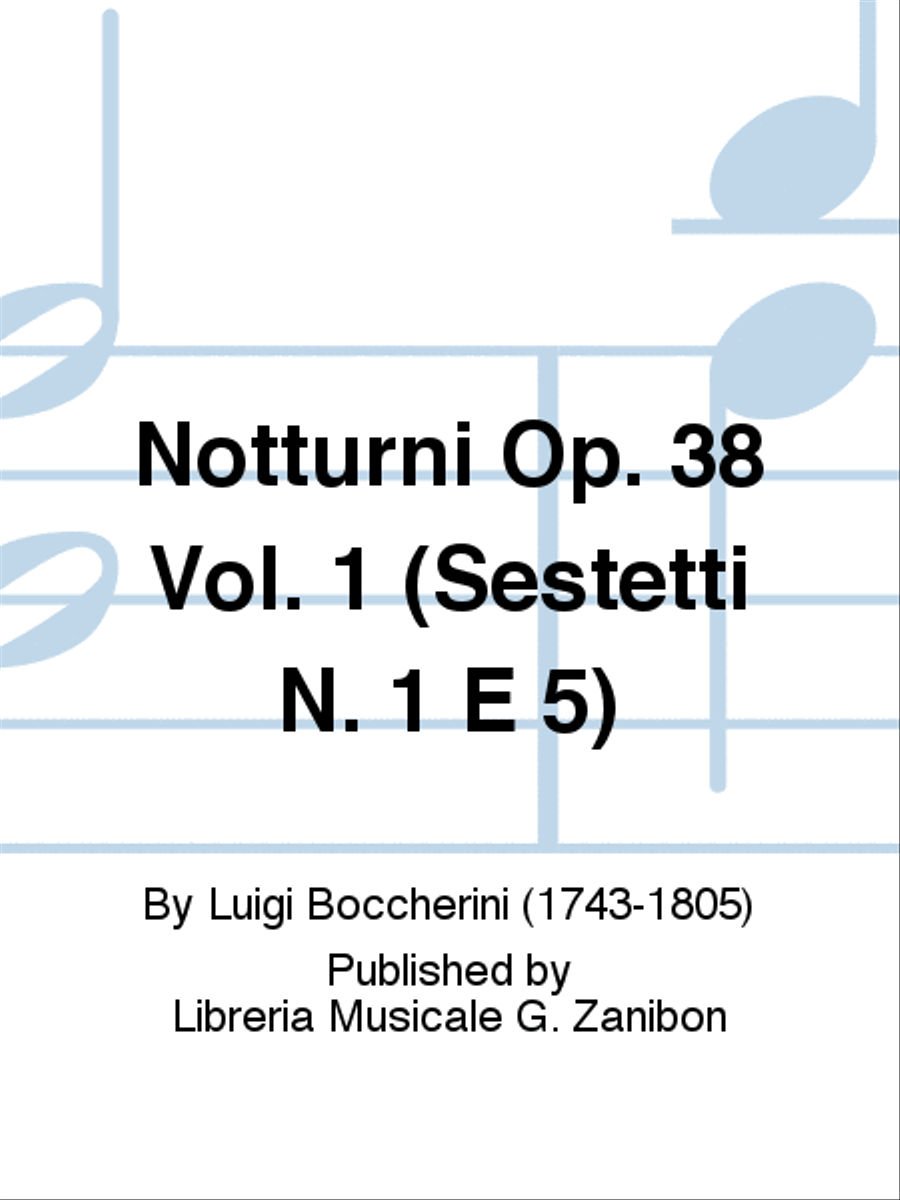 Notturni Op. 38 Vol. 1 (Sestetti N. 1 E 5) Score scores gallery preview page 1