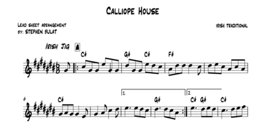 Calliope House (Irish Jig) - Lead sheet in (key of C#)