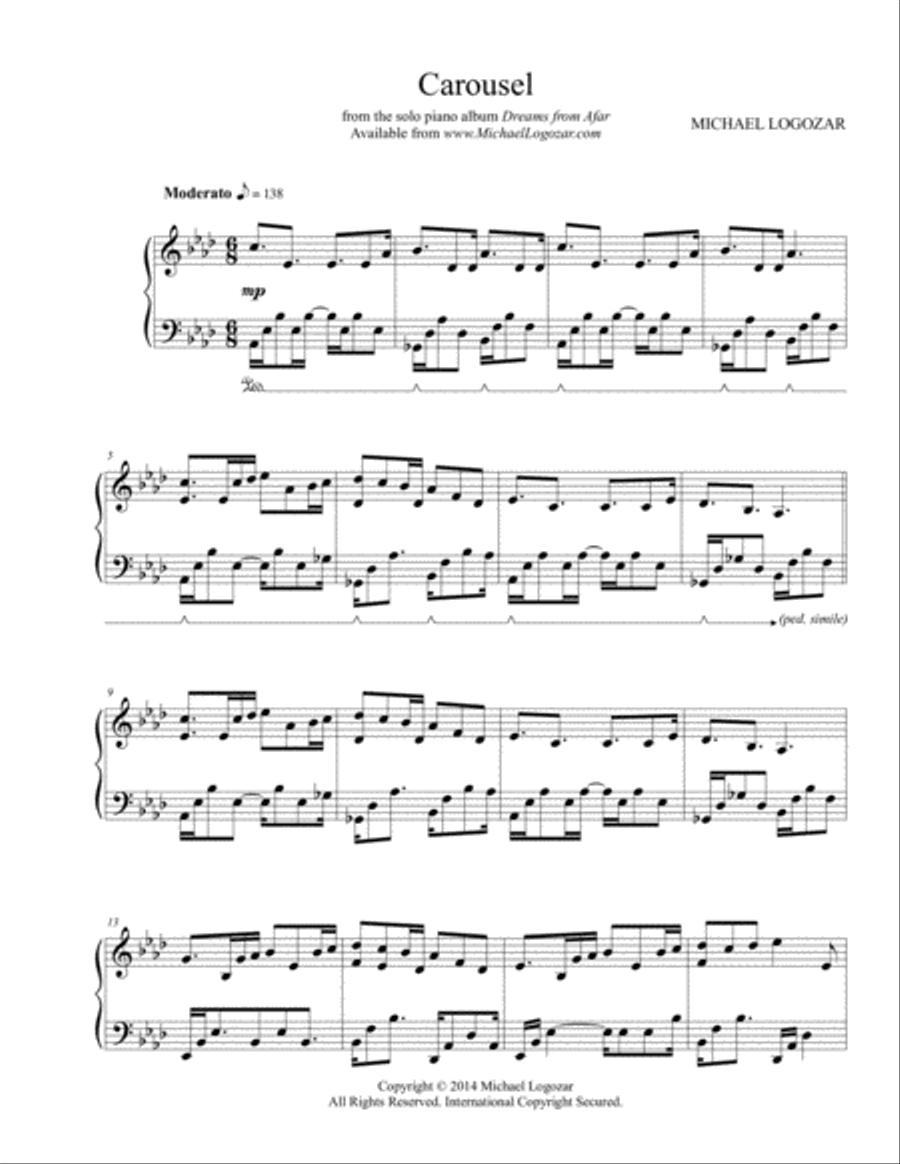Carousel Piano Solo scores gallery preview page 1