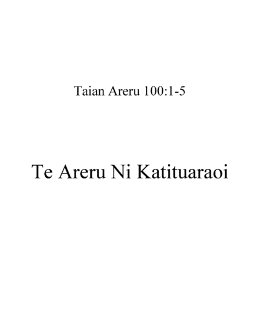 Psalmody 0002br in Kiribati Language Bible Small Ensemble scores gallery preview page 1
