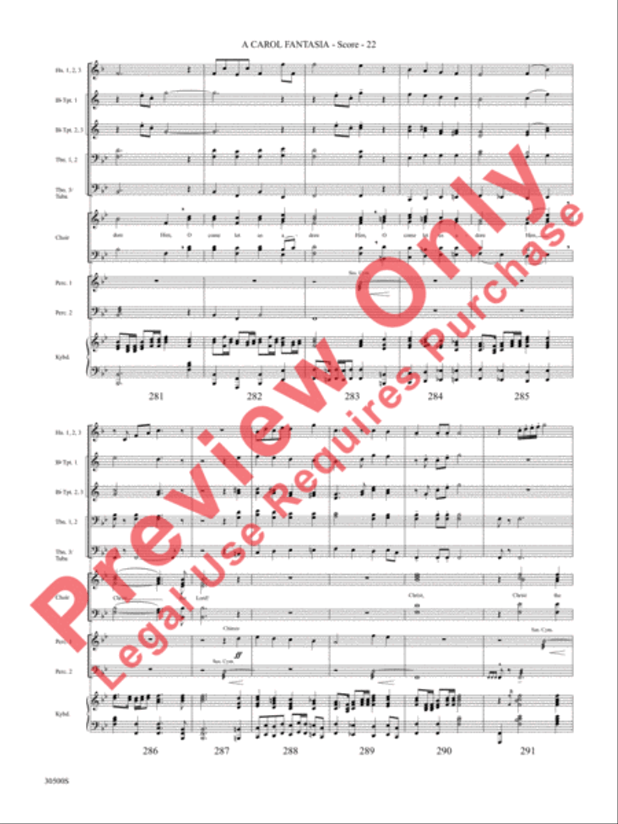 A Carol Fantasia A Carol Fantasia Choir scores gallery preview page 23