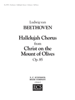 Book cover for Hallelujah Chorus from Christ on the Mount of Olives (Additional Orchestra Score)