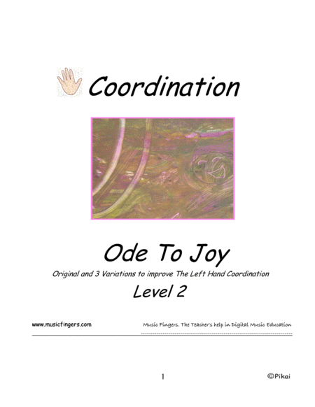 Ode To Joy. Lev. 2. Coordination image number null