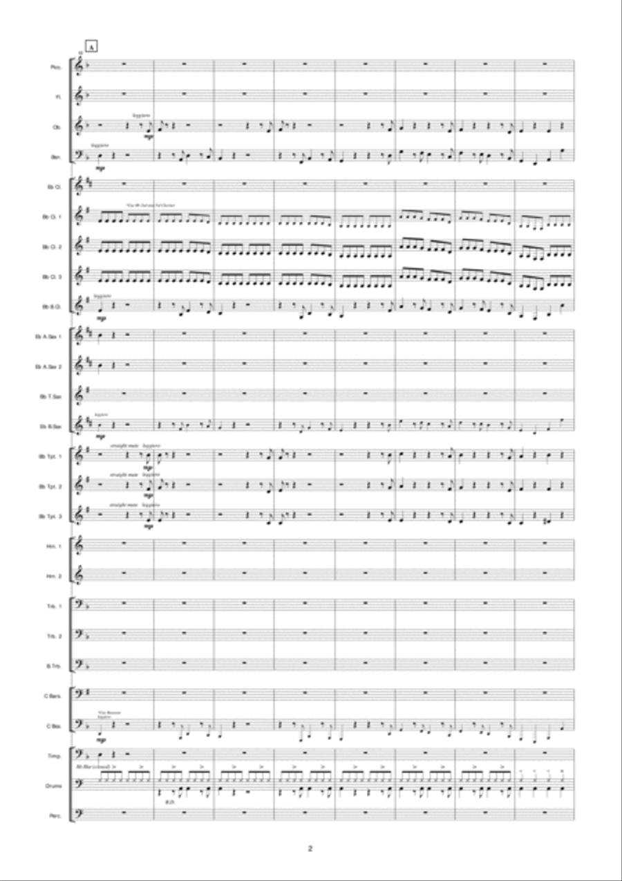 Fratelli Chase (From The Goonies) Concert Band scores gallery preview page 3