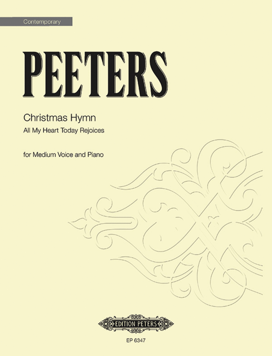 Christmas Hymn -- All My Heart Today Rejoices 4-Part scores gallery preview page 1