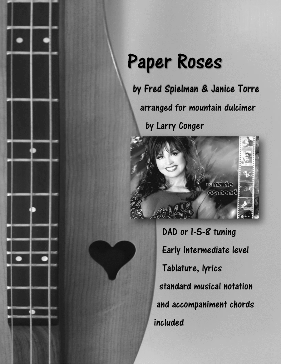 Paper Roses Dulcimer scores gallery preview page 1