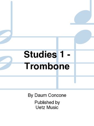 Book cover for Studies 1 - Trombone