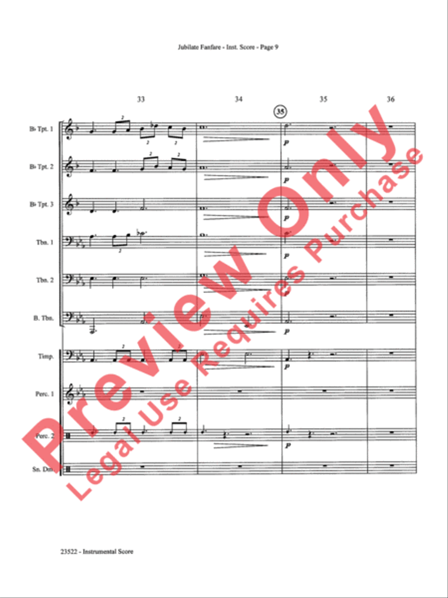 Jubilate Fanfare Choir scores gallery preview page 10
