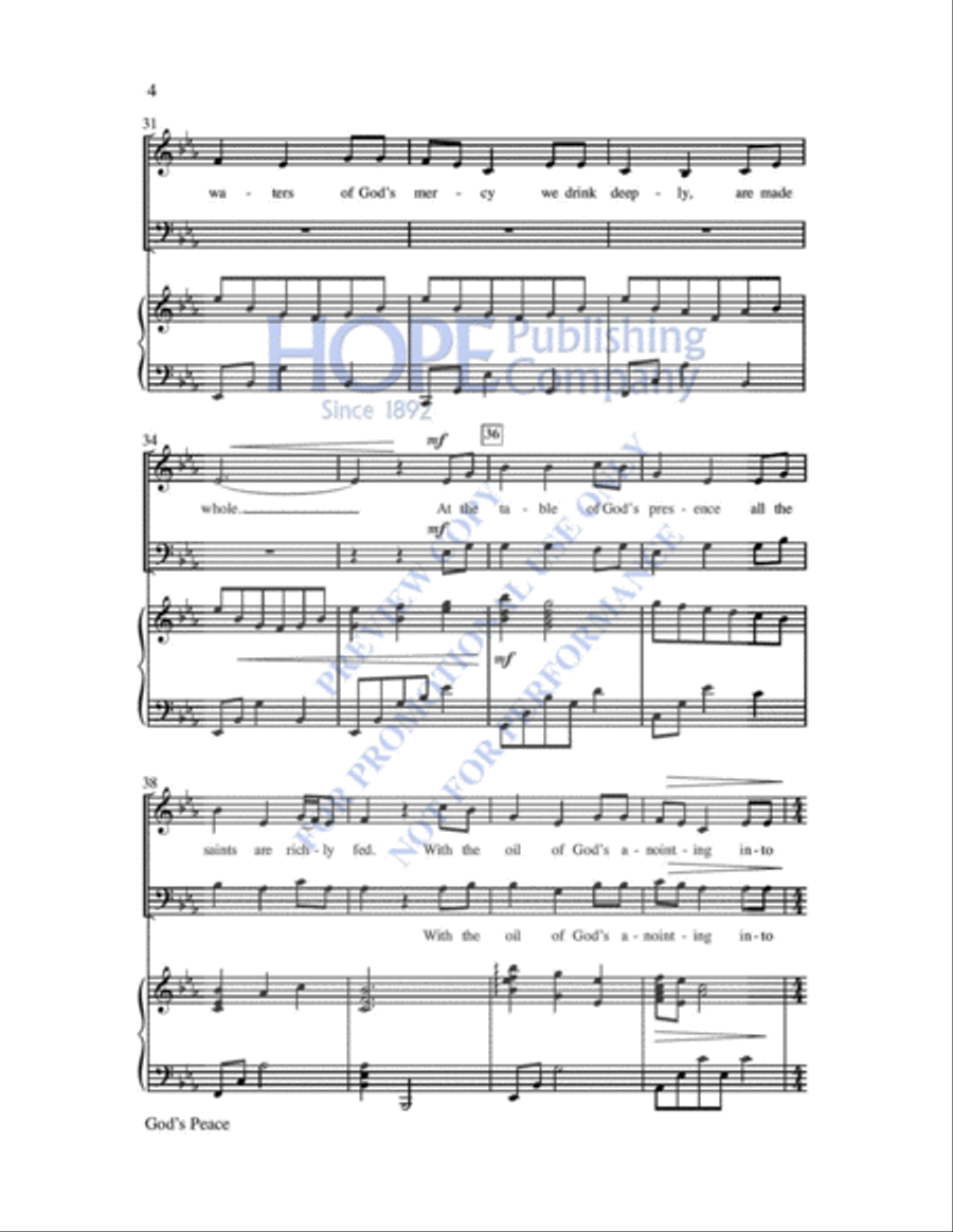 God's Peace God's Peace 2-Part scores gallery preview page 5