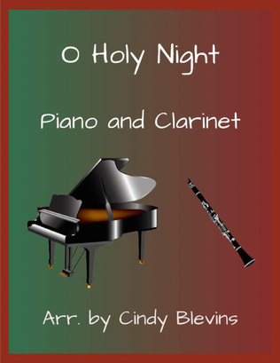 Book cover for O Holy Night, for Piano and Clarinet