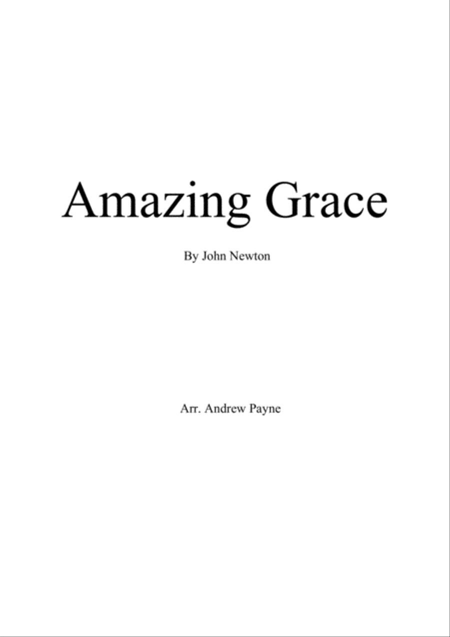 Amazing Grace Amazing Grace Easy Piano scores gallery preview page 1