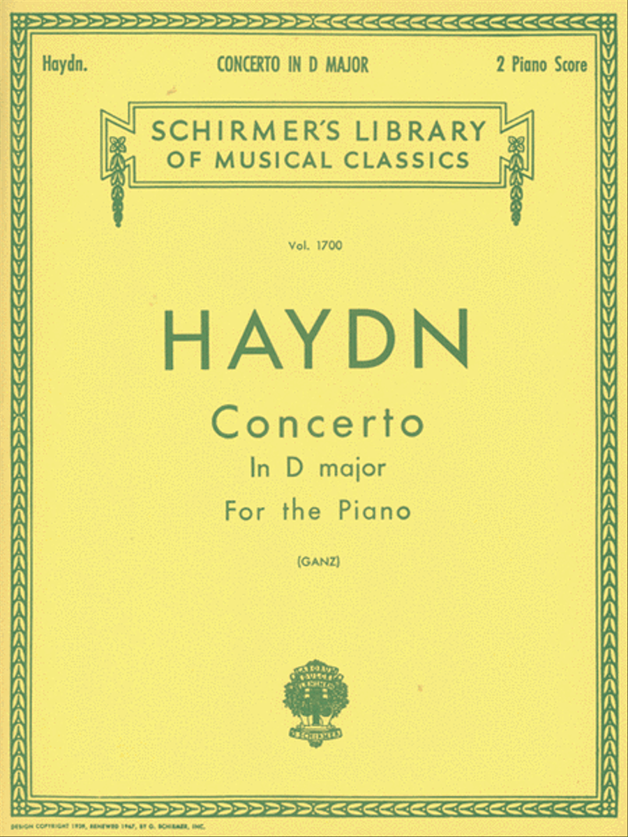 Concerto in D Piano scores gallery preview page 1