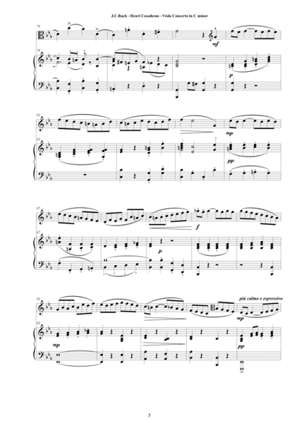 JCBach-Casadesus - Viola Concerto in C minor for Viola and Piano image number null