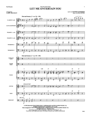 Book cover for Let Me Entertain You (from Gypsy): Score