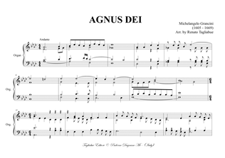 GRANCINI - AGNUS DEI - Arr. for Organ