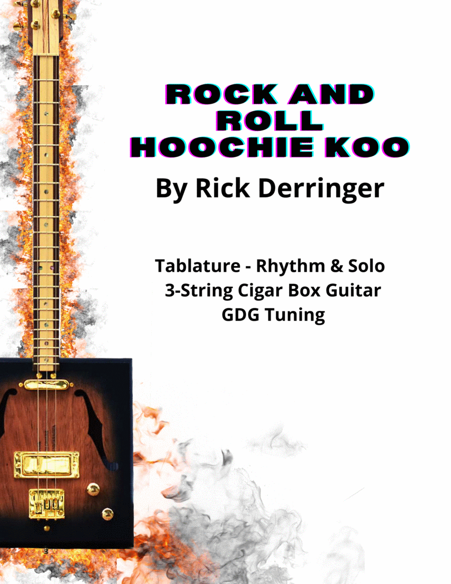 Rock And Roll Hoochie Koo Guitar Tablature scores gallery preview page 1