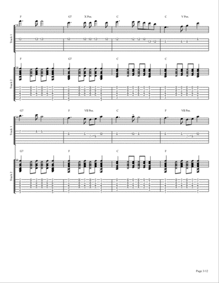 Melody in C Major Large Ensemble scores gallery preview page 3