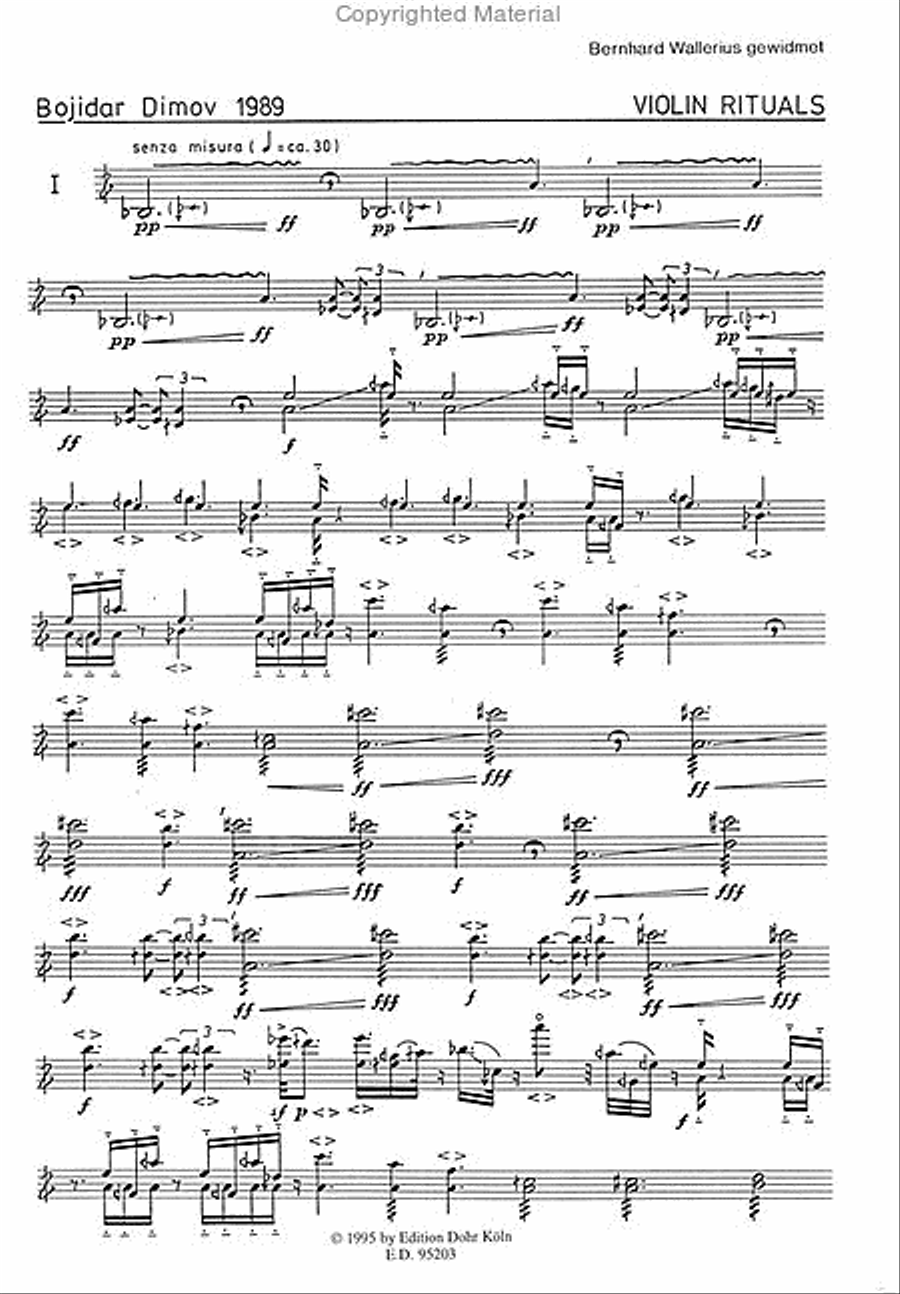 Violin rituals (1989) -a work in progress- Violin Solo scores gallery preview page 2