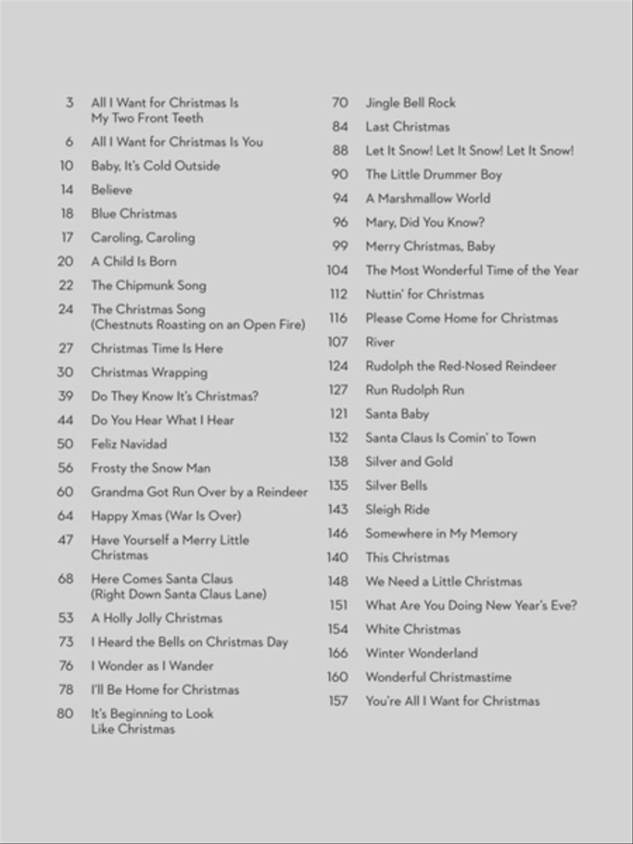 Simple Christmas Songs Easy Piano scores gallery preview page 2