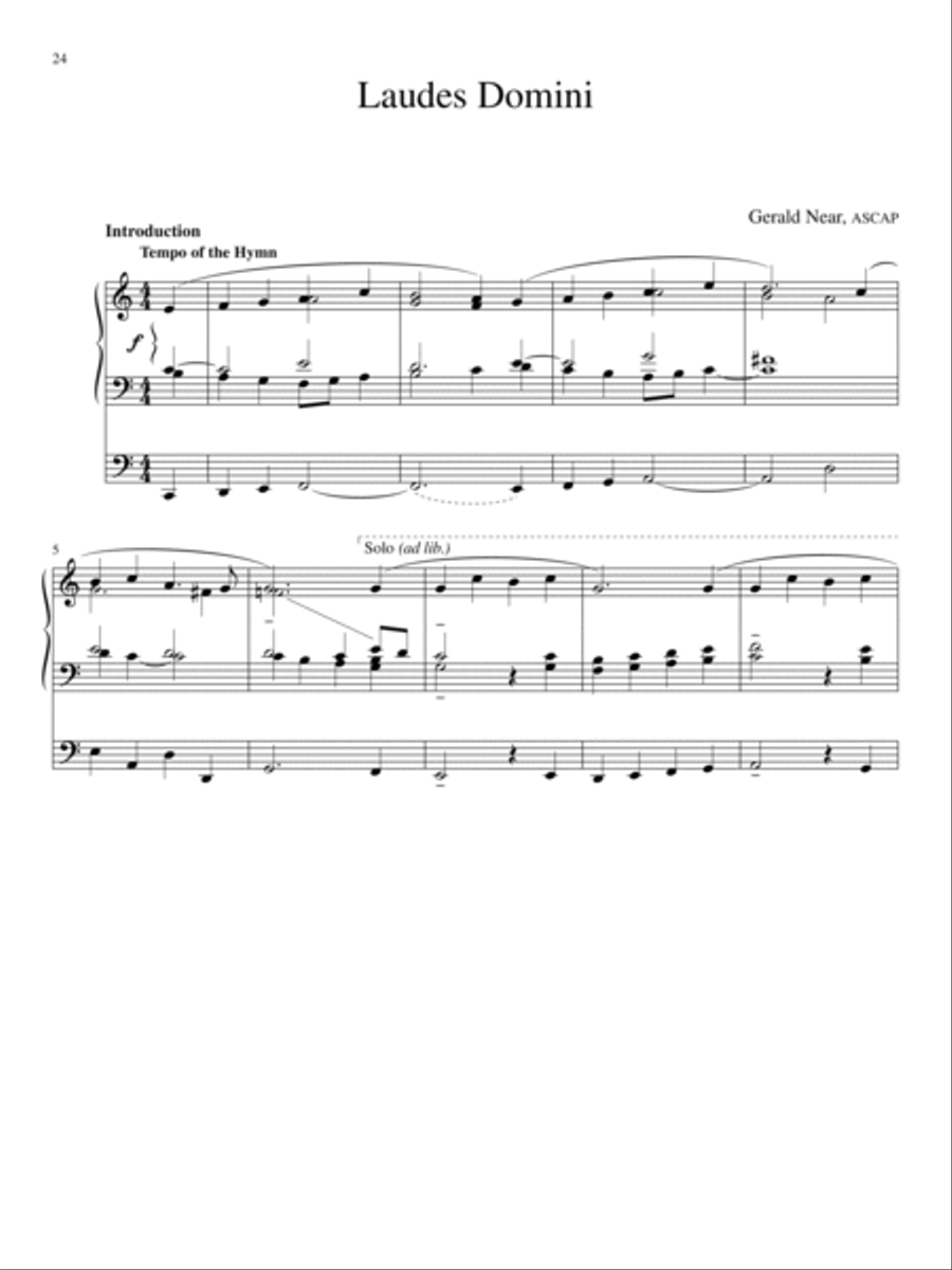Laudes Domini: 10 Hymn Introductions and Harmonizations for Organ, Volume 2 Organ scores gallery preview page 11