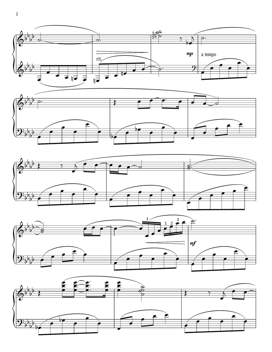 Three Times A Lady (arr. Phillip Keveren) Piano Solo scores gallery preview page 2