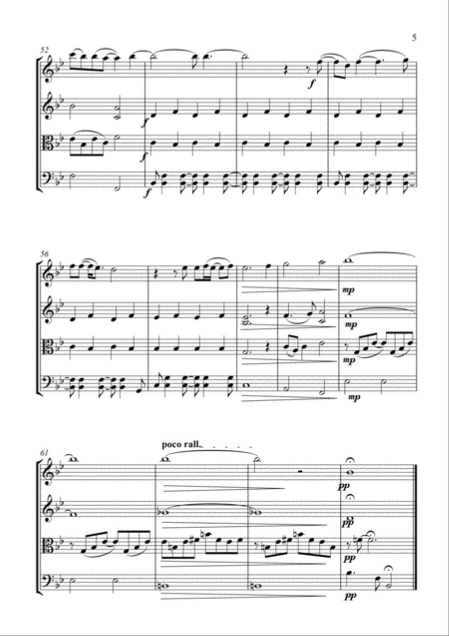 Over The Rainbow (from The Wizard Of Oz) String Quartet scores gallery preview page 5
