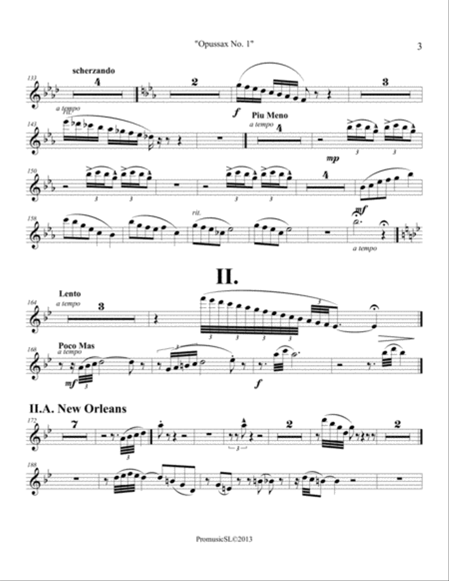 Opussax No. 1 Full Orchestra scores gallery preview page 3
