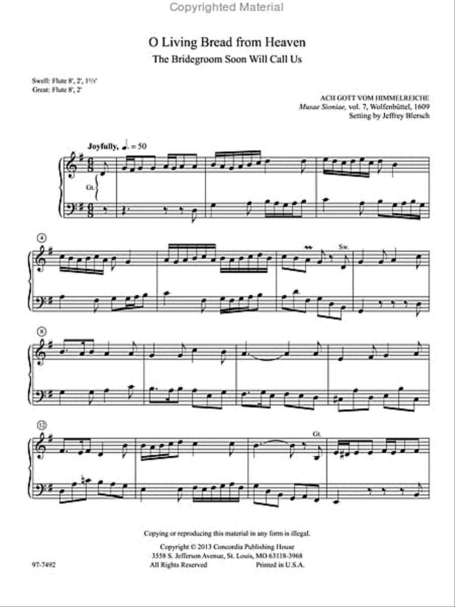 Musica Sacra: Easy Hymn Preludes for Organ, Vol. 8 Organ scores gallery preview page 2